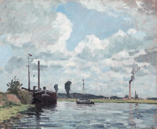 Camille PISSARRO - Gemälde - Bords de l’Oise, Environs de Pontoise