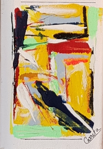 James CARRETA - Painting - Abstraction difficile 1 et 2
