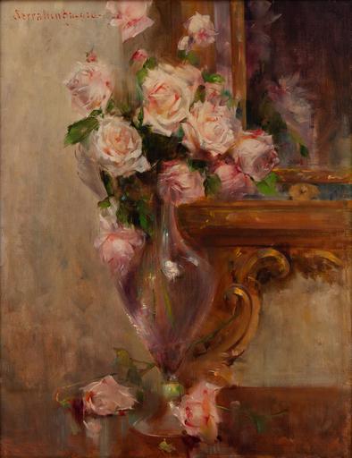 Luigi SERRALUNGA - Painting - Vaso di fiori