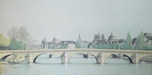 Arnaud D'AUNAY - 绘画 - Notre Dame & la Seine