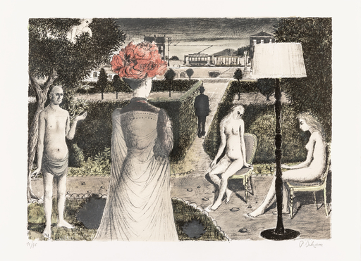 Paul DELVAUX - Print-Multiple - Le Jardin/The Garden