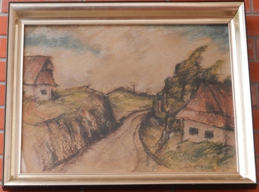 Zoltan PALUGYAY - Drawing-Watercolor - Cottages