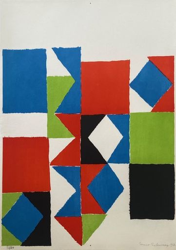 Sonia DELAUNAY - Stampa-Multiplo - Rythme-couleur 
