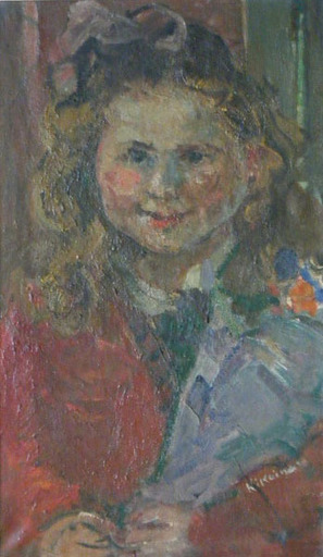 Michel KIKOINE - Painting - Petite Fille