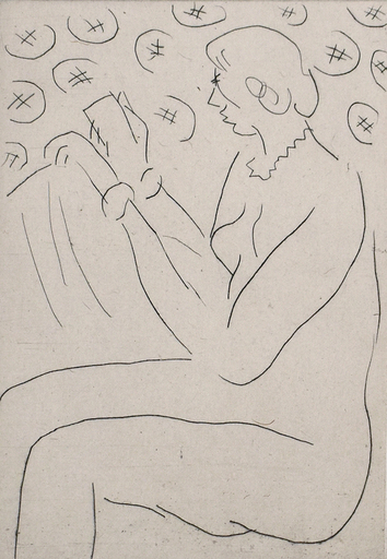 Henri MATISSE - Grabado - Figure Reading | Figure lisant