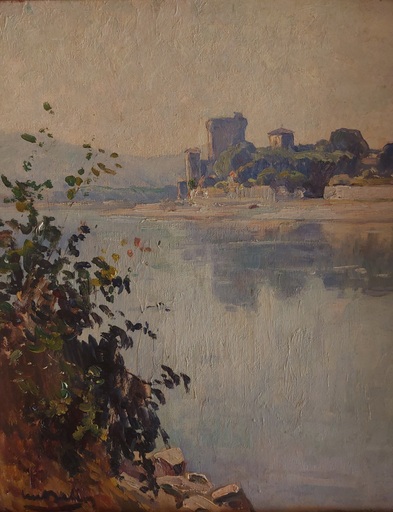 Luc BELIN - Gemälde - Bord de lac