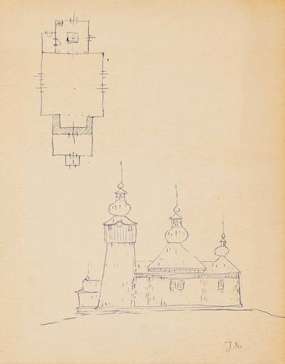 Jerzy NOWOSIELSKI - Dibujo Acuarela - Sketches