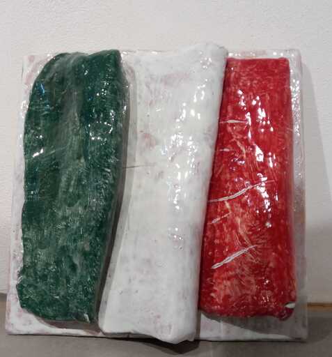 Mario ARLATI - Ceramic - Incomplete Flag Italia