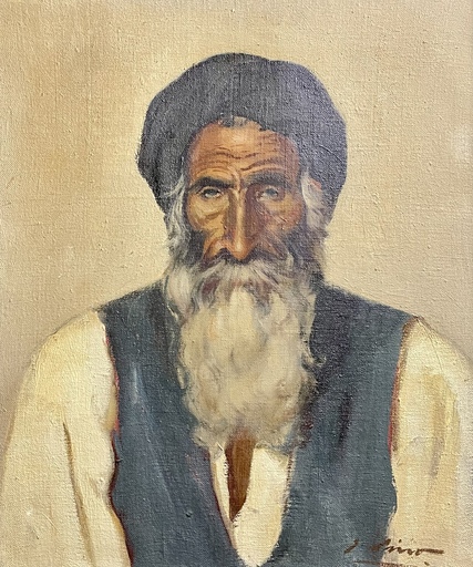 Gustave LINO - Peinture - portrait orientaliste 