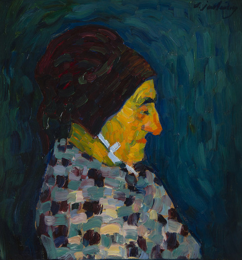 Alexej VON JAWLENSKY - Pintura - Portrait de Madame Sid