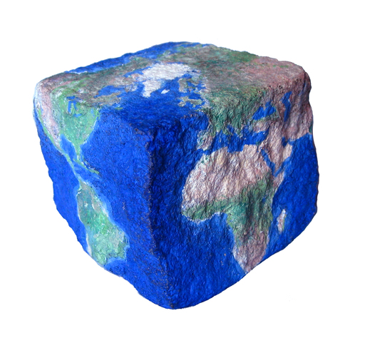 Stéphane JASPERT - Skulptur Volumen - Pavé de Paris / Earth Cube
