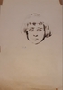 Shalom Siegfried SEBBA - Drawing-Watercolor - Head o a Girl, circa 1920.