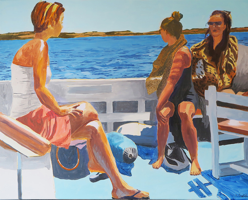Karine BARTOLI - Painting - Bateau pour Formentera