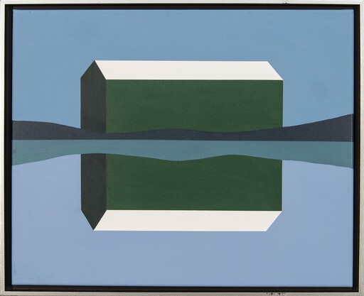 Charles PACHTER - Painting - Green Barn Reflected
