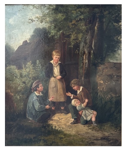 Auguste Joseph TRUPHEME - Gemälde - La partie de dés