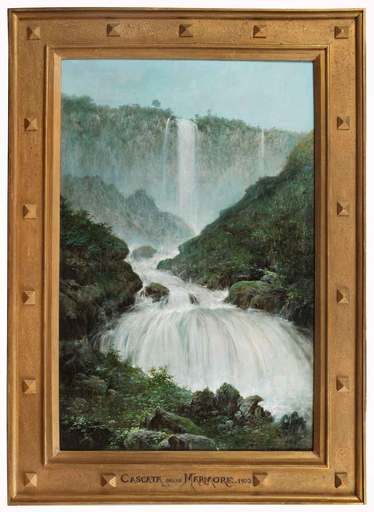 Antonio CALCAGNADORO - Pintura - Cascata delle Marmore (1902)