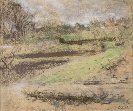 Jean Édouard VUILLARD - Drawing-Watercolor - Le Potager aux Clayes (Ca.1932-1938)