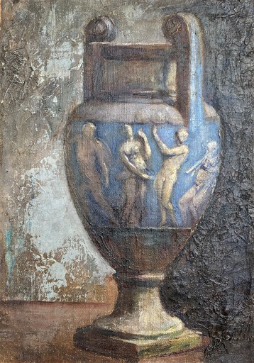 Laurits TUXEN - Pittura - The Greek vase – A Posthumous Tribute to Léon Bonnat 