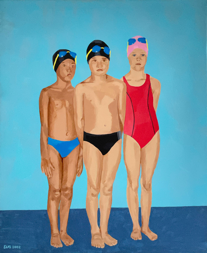 Eva ROUWENS - Painting - La piscine