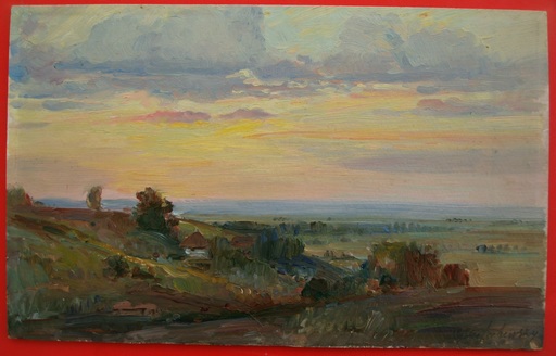 Basil KRITSCHEWSKY - Peinture - Ukrainische Landschaft