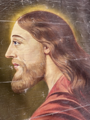 Karl ETZEL - 绘画 - Christus-Gemälde