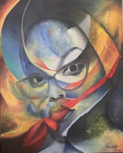 Amadou DIALLO - Peinture - l’inspiratrice