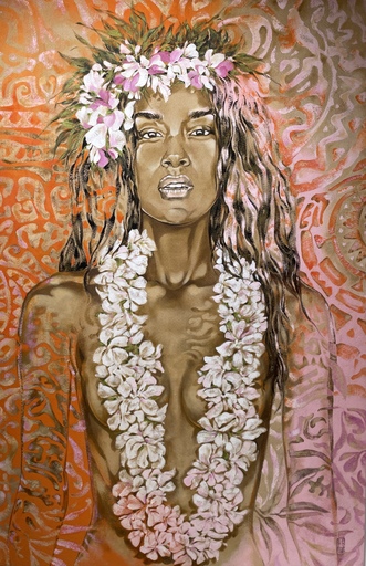 Agnès B. DAVIS - Painting - TAHAA tahitienne