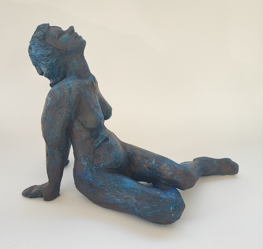Annie MALARME - Escultura - petite femme bleue