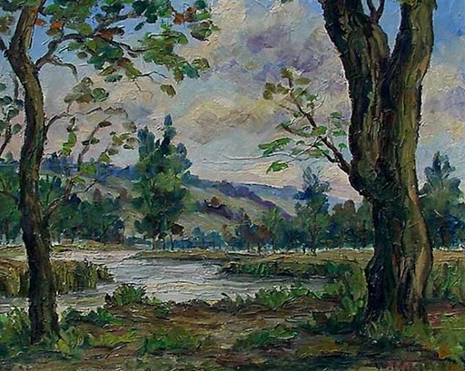 Wilhelm HAAG - Pintura - Im Unterland