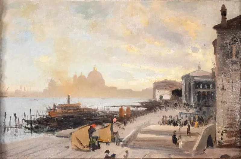 Caf On The Riva Degli Schiavoni Venice By John Singer SARGENT Buy 