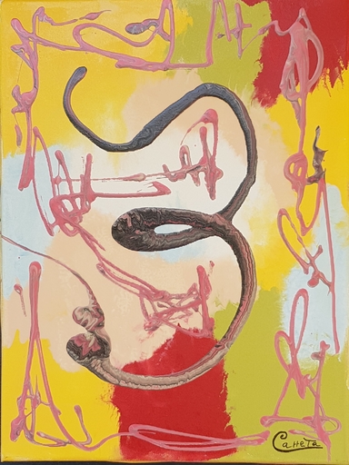 James CARRETA - Gemälde - Le chiffre 3