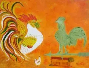 Le Coq De Poulailler Et Le Coq De Girouette By Marie France