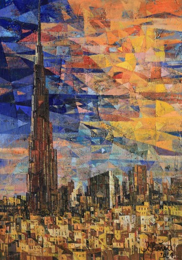 Iris BAND - Painting - Burj Khalifa