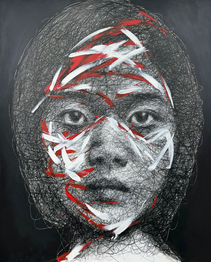 Hom NGUYEN - Painting - Calligraphie