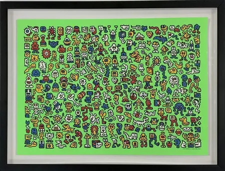 Mr.Doodle ミスター・ドゥードゥル 「Alien Town」 COA付き Mr.Doodle ミスター・ドゥードゥル 「Alien Town」 COA付き