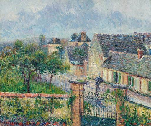 Gustave LOISEAU - Pintura - Effet de pluie au Vaudreuil