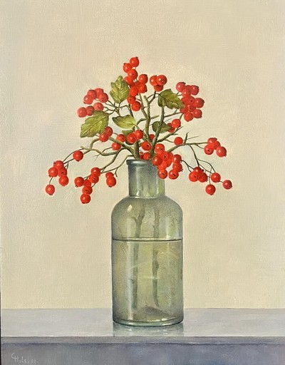 Carel HULS - Gemälde - Rode bessen