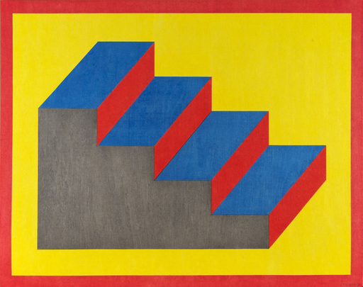 Sol LEWITT - Stampa-Multiplo - Steps (Form Derived from a Cubic Rectangle)