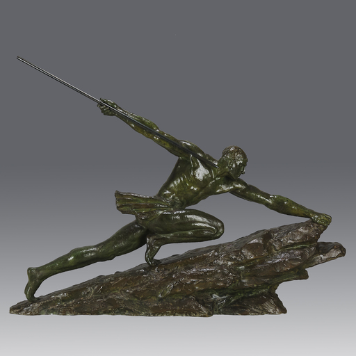 Pierre LE FAGUAYS - Skulptur Volumen - Athlete with Spear