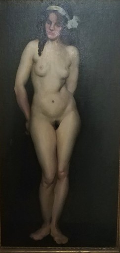 Thomas Casilear COLE - 绘画 - A Young Naked Lady