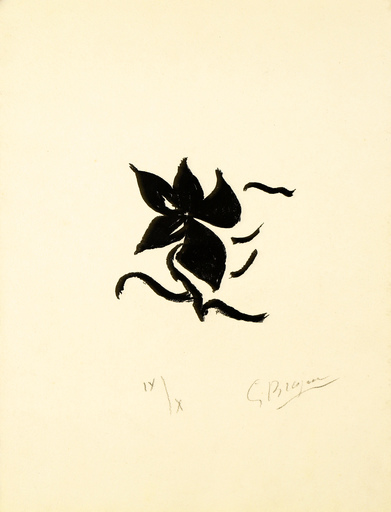 Georges BRAQUE - Stampa-Multiplo - Fleur