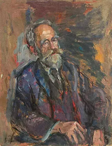 Marianne FIEGLHUBER-GUTSCHER - Peinture - Portrait of a gentleman