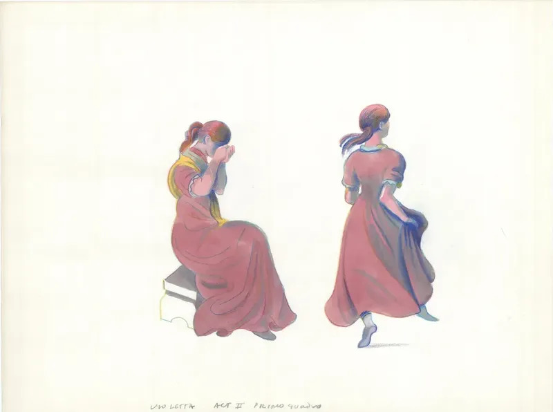 Violetta Act Ii Primo Quadro Milton Glaser Vendita D Arte Online Artprice