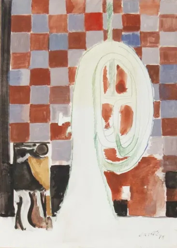 Bruno SAETTI - Painting - Natura morta con bombardino 