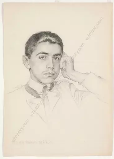 Viktor HAMMER - Dessin-Aquarelle - Viktor Hammer (1882-1967)-Attrib., "Young Otto von Habsburg"