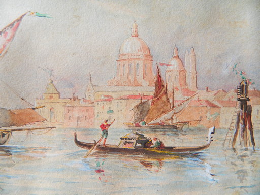 Paul Émile RAISSIGUER - Drawing-Watercolor - VENISE
