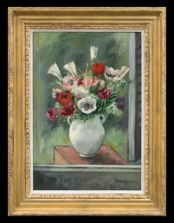 Henri Manguin、【Fleurs dans un Vase】 Henri-Charles_Manguin_-