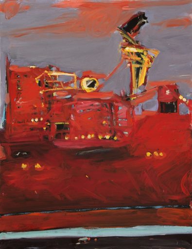 Laurence FORBIN - Peinture - « Entre Chien et Loup (Cargo) »