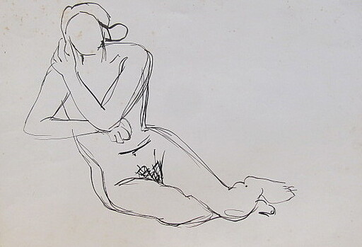 Erich HARTMANN - Dessin-Aquarelle - #19776: Frauenakt.