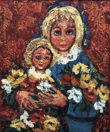 Henry Maurice D'ANTY - Pintura - Maternité